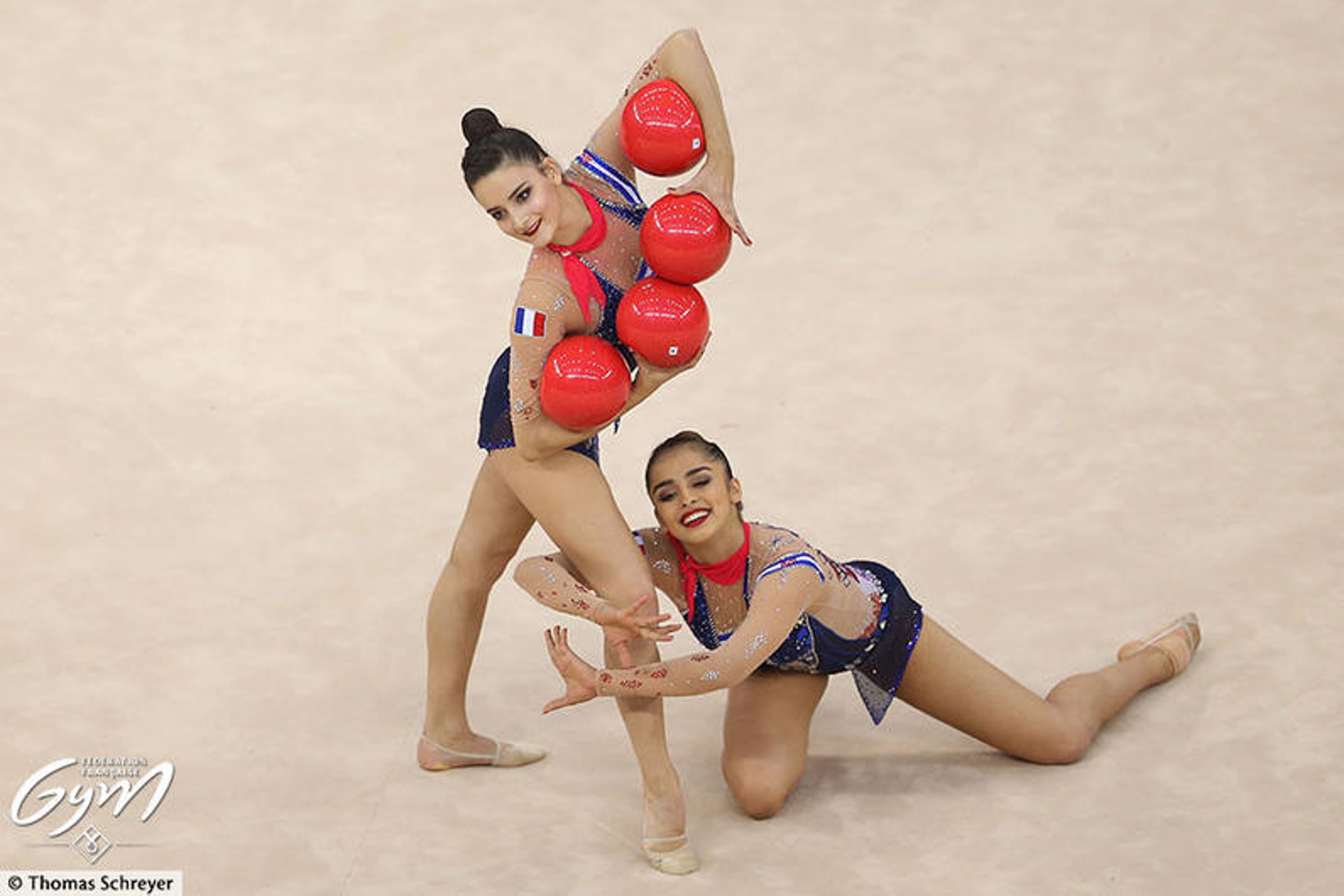 Massue Gymnastique rythmique et artistique rouge pour l